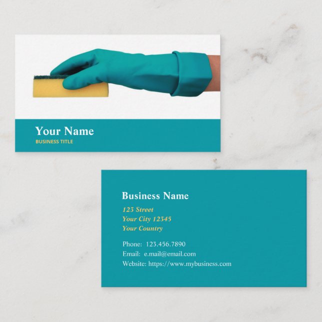 Cleaners Housekeepers Janitors Maids Business Card (Front/Back)