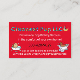 Cleanest Pup LLC Business Card