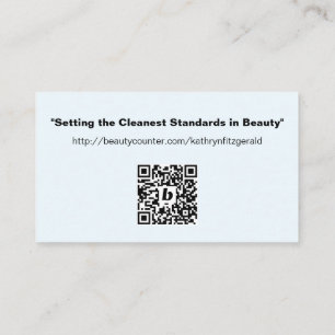 Cleanest Standards in Beauty Business Card