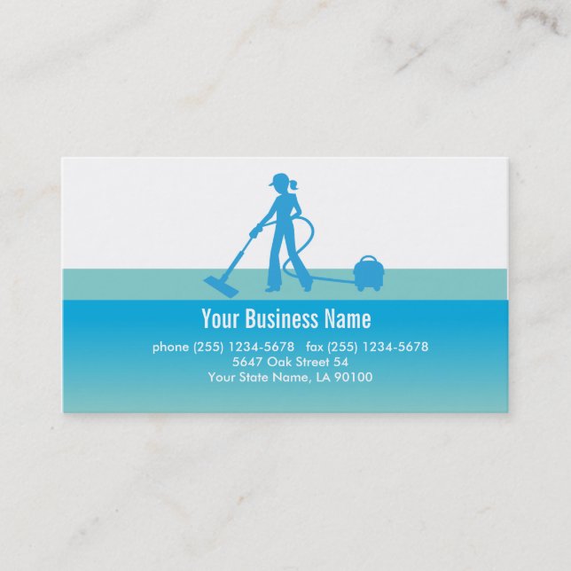 Cleaning Business Card (Front)