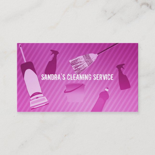 Cleaning Business Cards (Front)