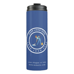 Cleaning Company Custom Logo Cleaning Service Thermal Tumbler