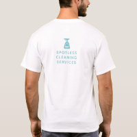 Cleaning Company Spray Bottle Aqua Blue Text