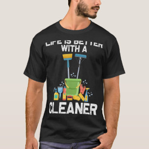 Cleaning Designs For Men Women Housekeeping Cleane T-Shirt