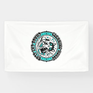 Cleaning House Chaos Cat Pet Lover Shirt Art - Cle Banner