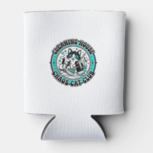 Cleaning House Chaos Cat Pet Lover Shirt Art - Cle Can Cooler