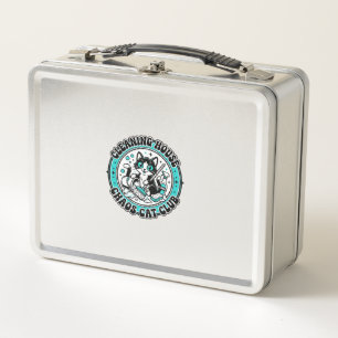 Cleaning House Chaos Cat Pet Lover Shirt Art - Cle Metal Lunch Box