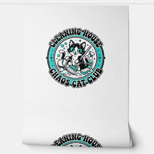 Cleaning House Chaos Cat Pet Lover Shirt Art - Cle Wallpaper