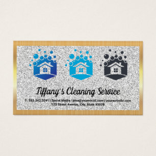 Cleaning House Logo   Gold Metallic