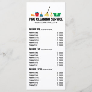 Cleaning Items Menu