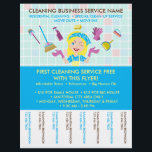 Cleaning Janitorial Tickets Advertising Maid Flyer<br><div class="desc">Cleaning Janitorial Tickets Advertising Maid</div>