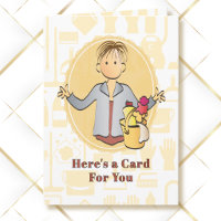 Cleaning Lady Female Cartoon Thank You Modern