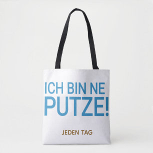Cleaning lady quote funny cleaning tote bag