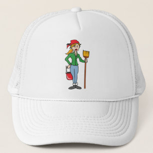 Cleaning Lady Trucker Hat