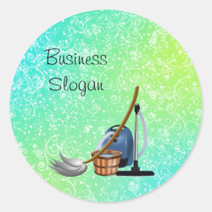 Cleaning Maid Service Classic Round Sticker