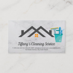 Cleaning Products   Maid Cleaning   House Business Card