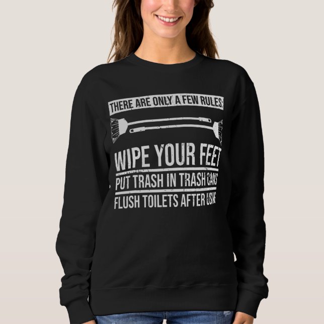 Cleaning School Custodian for a School Custodian 2 Sweatshirt (Front)