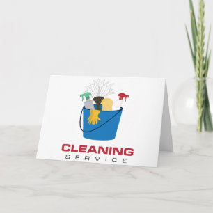 Cleaning Service Bucket Card