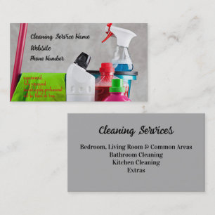 Cleaning Service Business Card