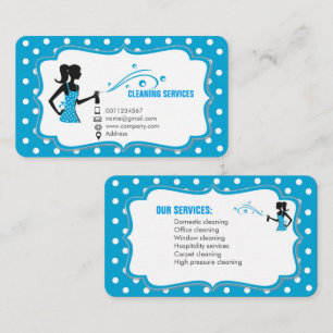 Cleaning service business card