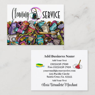 Cleaning Service Business Card