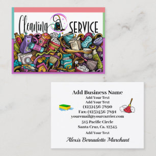 Cleaning Service Business Card