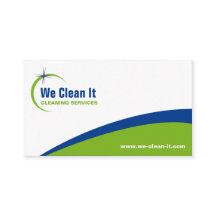 Cleaning Service Business Card