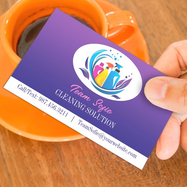 Cleaning Service Business Card (Creator Uploaded)