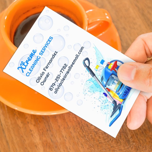 Cleaning Service Business Card (Creator Uploaded)