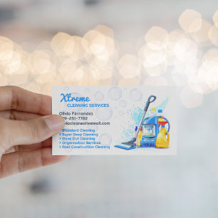 Cleaning Service Business Card