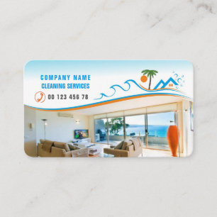 Cleaning service business card
