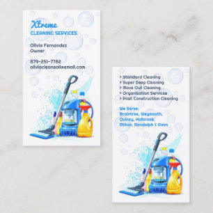 Cleaning Service Business Card