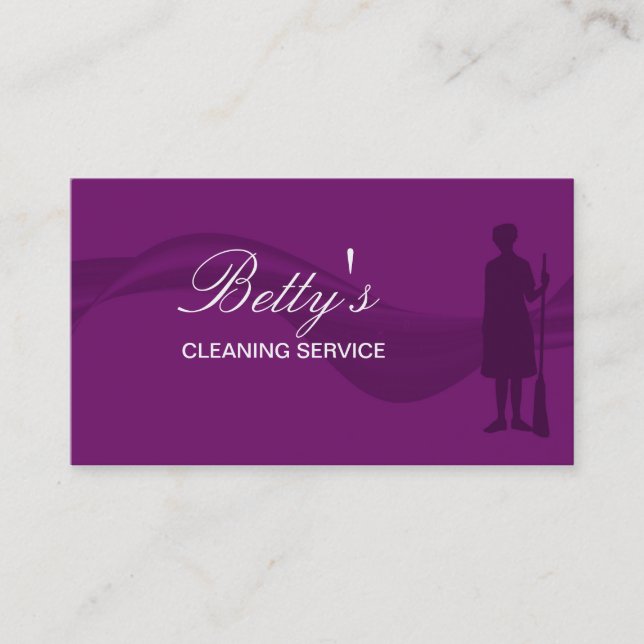 Cleaning Service Business Card (Front)