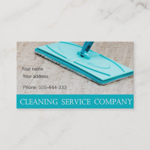Cleaning service business card