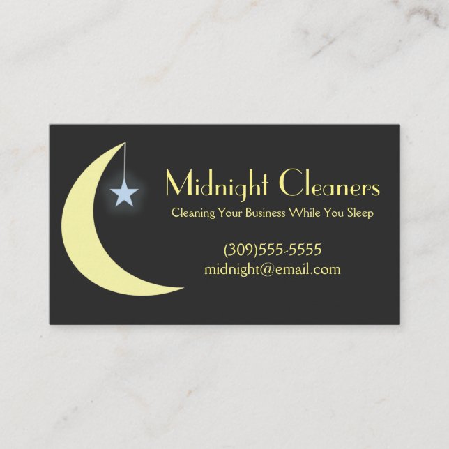 Cleaning Service Business Cards (Front)