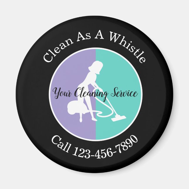 Cleaning Service Customer Business Magnets (Front)