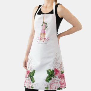 Cleaning Service Floral Business Broom Apron