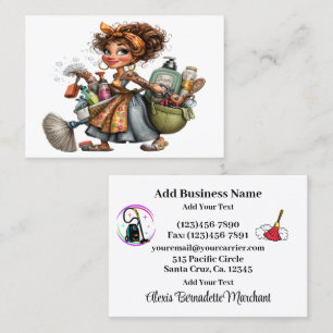 Cleaning Service Housekeeping  Business Card