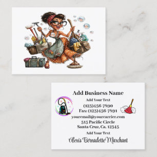 Cleaning Service Housekeeping  Business Card