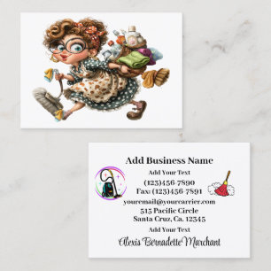 Cleaning Service Housekeeping  Business Card