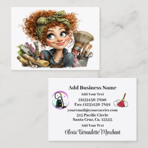 Cleaning Service Housekeeping Business Card