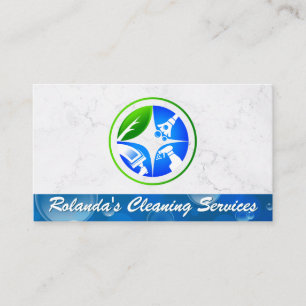 Cleaning Service   Maid Service Icon Bubbles Business Card