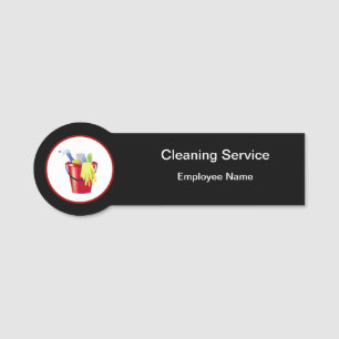 Cleaning Service Professional Staff Name Tags