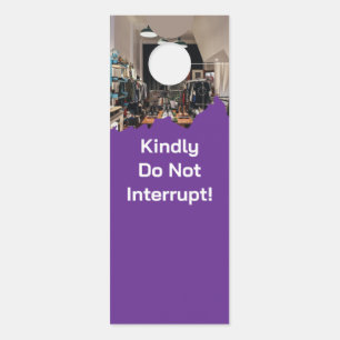 Cleaning Service Promo Logo QR door sign