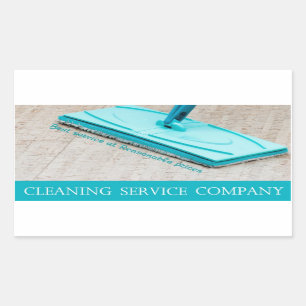 Cleaning service rectangular sticker
