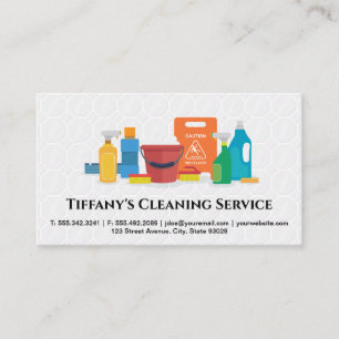 Cleaning Service   Sanitising Supplies   Tiles Business Card