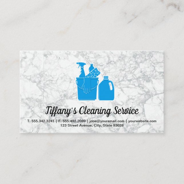 Cleaning Service | Sanitising Tools Business Card (Front)