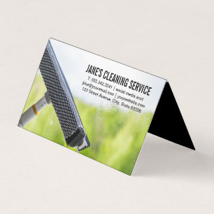 Cleaning Service   Window Cleaning Business Card