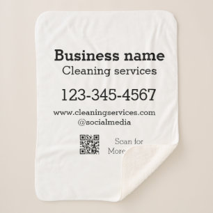 Cleaning services add number website email address sherpa blanket