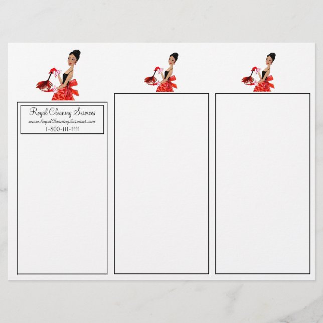 Cleaning Services - African American Diva Flyers (Front)